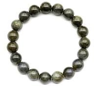 WDCDYQDH Pulsera de Cuentas de Jaspe Rojo Natural, Piedra Preciosa Genuina, Piedra de conexión a Tierra, Cristal, elástica, Unisex, Ajustable (Jaspe para Mujer) (labradorita para Mujer)