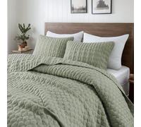 WDCOZY Juego de Ropa de Cama de Gran tamaño California King con Fundas de Almohada, Colcha Ligera y Suave, para Todas Las Estaciones, Primavera y Verano, 3 Piezas, 116 x 106 Pulgadas