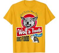 WDCzzFD 21- Cat Flavor - Wolf Tooth Tshirts Camisetas y Tops Retro Vintage Greatest Tarantino Hollywood Food Movie T-Tshirts Camisetas y Tops(X-Large)