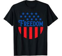 WDCzzFD 21- USA American Patriot Land of Free Brave Patriot Flag Allegiance T-Tshirts Camisetas y Tops(Large)