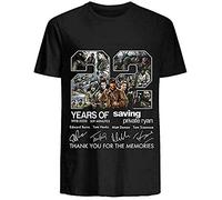 WDCzzFD 22 Years of Saving Private Ryan SIGNATURES Tshirts Camisetas y Tops_857 Black(Large)