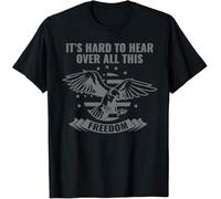 WDCzzFD 24- USA American Patriot Land of Free Brave Patriot Flag Allegiance T-Tshirts Camisetas y Tops(Large)