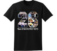 WDCzzFD 26 Years of Backstreet Boys Black Unisex T-Tshirts Camisetas y Tops(X-Large)