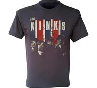 WDCzzFD 2688 The Kinks t-Tshirts Camisetas y Tops 60s English Pop Retro Men Tshirts Camisetas y Tops Davies(XX-Large)
