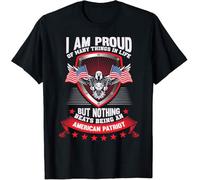 WDCzzFD 32- USA American Patriot Land of Free Brave Patriot Flag Allegiance T-Tshirts Camisetas y Tops(X-Large)