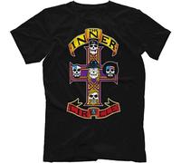 WDCzzFD AEW - All Elite Wrestling : The Inner Circle Retro Cross T-Tshirts Camisetas y Tops Black XXL(XX-Large)