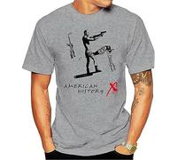 WDCzzFD American History X V1 Movie Poster T Tshirts Camisetas y Tops Grey(X-Large)