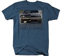 WDCzzFD American Muscle Hotrod Challenger Modern & Classic Racing T Tshirts Camisetas y Tops for Men(Medium)