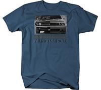 WDCzzFD American Muscle Hotrod Challenger Modern Racing T Tshirts Camisetas y Tops Black(XX-Large)