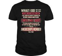 WDCzzFD AmeriCorps Member - I Will Not Quit Tshirts Camisetas y Tops(Small)