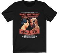 WDCzzFD Balboa Vs Clubber Lang Boxing Combat Championship Sylvester Stallone Mr. T Movie Film T-Tshirts Camisetas y Tops(Small)