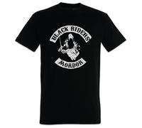 WDCzzFD Black Riders MC T-Tshirts Camisetas y Tops Lord of Nazgul Biker Fun The Patch Rings Mordor Sauron Black(Large)