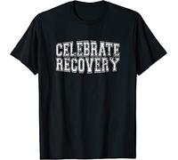 WDCzzFD Celebrate Recovery Alcoholics AA Narcotics NA Anonymous T-Tshirts Camisetas y Tops Black(X-Large)