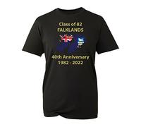 WDCzzFD Class of 82 Falkland Islands 40th Anniversary 1980-2022 T-Tshirts Camisetas y Tops, Soldier War Top Black(Small)