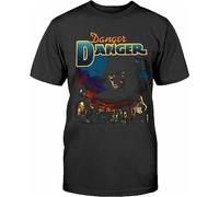 WDCzzFD Danger Danger Naughty Naughty Band Reprint Cotton Black Men T-Tshirts Camisetas y Tops Black Black Mens(Medium)