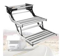 WDDEYYDS Auto-Retractable Electric RV Steps-200kg Weight Capacity,IPX67 Waterproof Motor,LED Illumination,Anti-Slip Rubber Surface,Ideal for Camper,Motorhome,Trailer DoubleLayer-24V