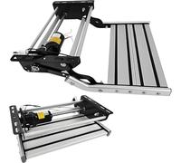 WDDEYYDS Electric Retractable RV Steps with Durable Motor-200kg Capacity,Lightweight Aluminum Alloy,LED Night Guidance,Non-Slip Grooved Surface,For Camper/Trailer/Motorhome SingleLayer-24V