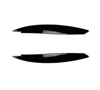 WDDZTMNB Car Headlight Eyebrows,Compatible para BMW 1 Series E81 E82 E87 E88 2006-2013,Front Eyelid Headlamp Eyebrow,1-Black