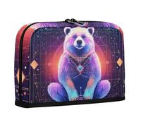 WDdZzyy Bear Neon Mystery Tarot Cards - Bolsa de almacenamiento de gran capacidad, organizador de escritorio multifuncional para oficina de profesores