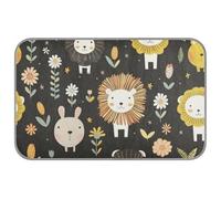 WDdZzyy Black Flower Lion - Alfombrillas de verano para perros con enfriamiento automático de 96,5 x 58,4 cm para cachorros esenciales de viaje mantas frías para perros M