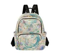 WDdZzyy Boho Green Lizard - Mochila multiusos de 14 pulgadas, antirrobo, a la moda, para mujeres, adolescentes y niñas