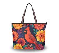 WDdZzyy Bolsa de tela de seda floral con cremallera para mujeres menores de edad