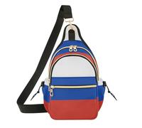 WDdZzyy Bolso bandolera para mujer, correa ajustable, mochila mediana para viajes, citas, bandera de Rusia