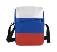 WDdZzyy Bolso bandolera pequeño para hombre, bolso cruzado para mujer, bolso de hombro para viajes, correa ajustable para viajes, bandera de Rusia