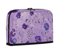 WDdZzyy - Caja de lápices de flores de petunia rústica de gran capacidad, organizador de papelería ligero para adolescentes