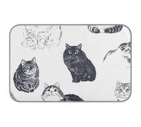 WDdZzyy Cartoon Scottish Foldcats White Summer camas para gatos al aire libre Auto refrigeración 96,5 x 58,4 cm alfombrilla para mascotas para perros acogedor sueño esencial camas frias para