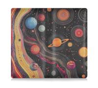 WDdZzyy Colorful Space Planets Earth - Funda de piel para registro de automóviles y tarjetas de identificación, organizador para documentos, tarjetas, licencia, Colorido planetas espaciales tierra, 1