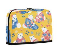 WDdZzyy Estuche para lápices de estilo japonés con diseño de osos polares de gran capacidad, con ranura para monedas, para enfermera, jardín de infantes