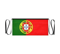 WDdZzyy Flag Portugal - Delantal de camarera con 3 bolsillos, 12 pulgadas, impermeable, para camarera