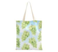 WDdZzyy Green Grapes in Summer - Bolsa de lona para mujer, bolsa de lona de regalo a granel