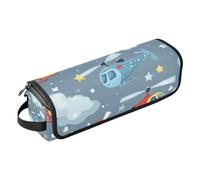 WDdZzyy Helicóptero Stars Cloud Silver Hot Hair Tools Bolsa de viaje con alfombrilla de hierro, organizador portátil para herramientas de peinado de cabello para rizador, planchas planas, moldeador de