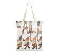 WDdZzyy Hello Fall Autumn Dwalf - Bolsa de lona para mujer con bolsillos con asas, reutilizable, regalos de cumpleaños para amigos a granel