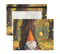 WDdZzyy Hello Fall Autumn Tree Dwalf - Carpeta de plástico transparente para papel A4, 2 unidades para estudiantes de regreso a la escuela