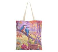 WDdZzyy Hello Fall - Bolsa de lona con bolsillos para mujer, con bolsillos con asas, reutilizables, bonitos regalos a granel