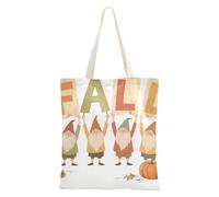 WDdZzyy Hello Fall - Bolsa de lona con diseño de flores de Dwalf para mujer, con bolsillos con asas, reutilizable, a granel, bonitos regalos