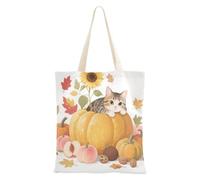 WDdZzyy Hello Fall - Bolsa de lona para mujer, con bolsillos y asas, reutilizable, a granel, regalo para profesores