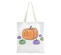 WDdZzyy Hello Fall - Bolsas de lona de calabaza con asas para mujer, bolsillos con asas, reutilizables, regalos para compañeros de trabajo a granel