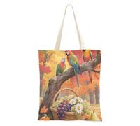 WDdZzyy Hello Fall - Bolsas de lona para mujer, con bolsillos y asas, reutilizables, bonitos regalos a granel