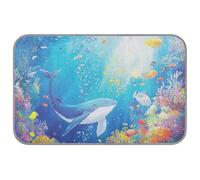 WDdZzyy Manta de verano para perros medianos, lavable, con diseño de ballena azul, océano, mar, mar, para perros, para pollo, impermeable, refrescante para mascotas, M