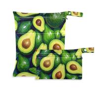 WDdZzyy Oil on Green Avocado prop1 - Bolsa de pañales para bebé, paquete de 2 artículos esenciales de viaje para volar con asas para piscina