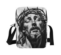 WDdZzyy Pequeña bolsa de mensajero para mujer, bolsos cruzados para mujer, bolsos de hombro para mujer, correa ajustable, viajes, Cristo, religión, fe cristiana