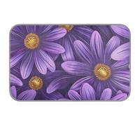 WDdZzyy Púrpura Flor Verano gato mantas auto enfriamiento 38 "x 23" tienda de mascotas fresco pet pad para pollo al aire libre portátil cama fria para perro M