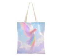 WDdZzyy Sky Rainbow Snow Angel - Bolsa de lona para mujer, regalos a granel
