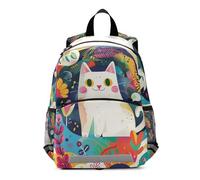WDdZzyy The Cat in The Garden - Mochila para niños con cordón para mochilas de bebé para ni?as de 3 a?os
