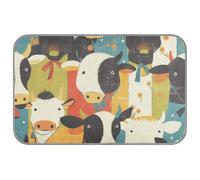 WDdZzyy Único Vaca Estilo Occidental Verano al aire libre gato Mat Auto Cooling 38 "x 23" esteras de enfriamiento para cerdo interior inalámbrico esterilla refrescante para perros M