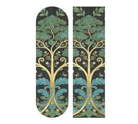 WDdZzyy William Morris Green Life Tree Grip Tape para monopatín, cinta de agarre antidesgarro para scooter, pegatina de 83 x 22,8 cm